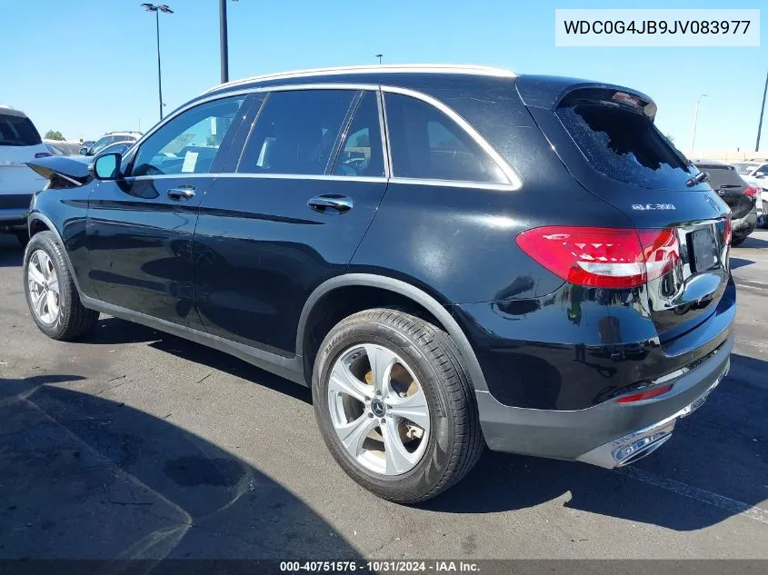 2018 Mercedes-Benz Glc 300 VIN: WDC0G4JB9JV083977 Lot: 40751576