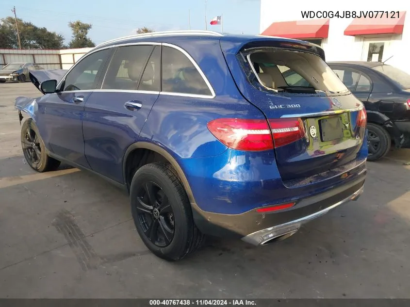 2018 Mercedes-Benz Glc 300 VIN: WDC0G4JB8JV077121 Lot: 40767438