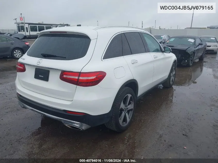 2018 Mercedes-Benz Glc 300 VIN: WDC0G4JB5JV079165 Lot: 40794016