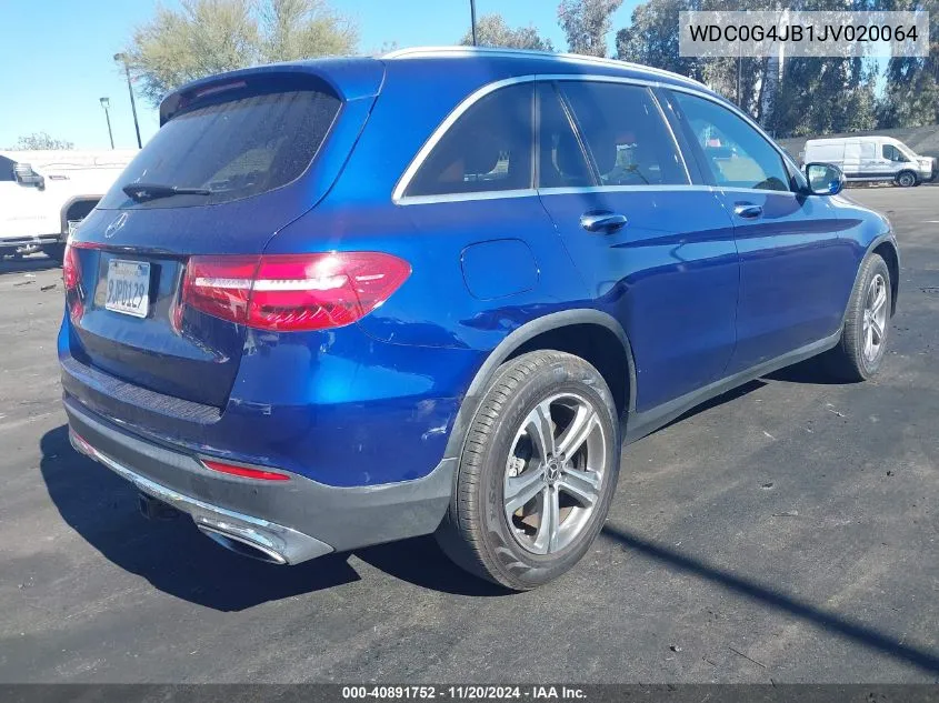 2018 Mercedes-Benz Glc 300 VIN: WDC0G4JB1JV020064 Lot: 40891752