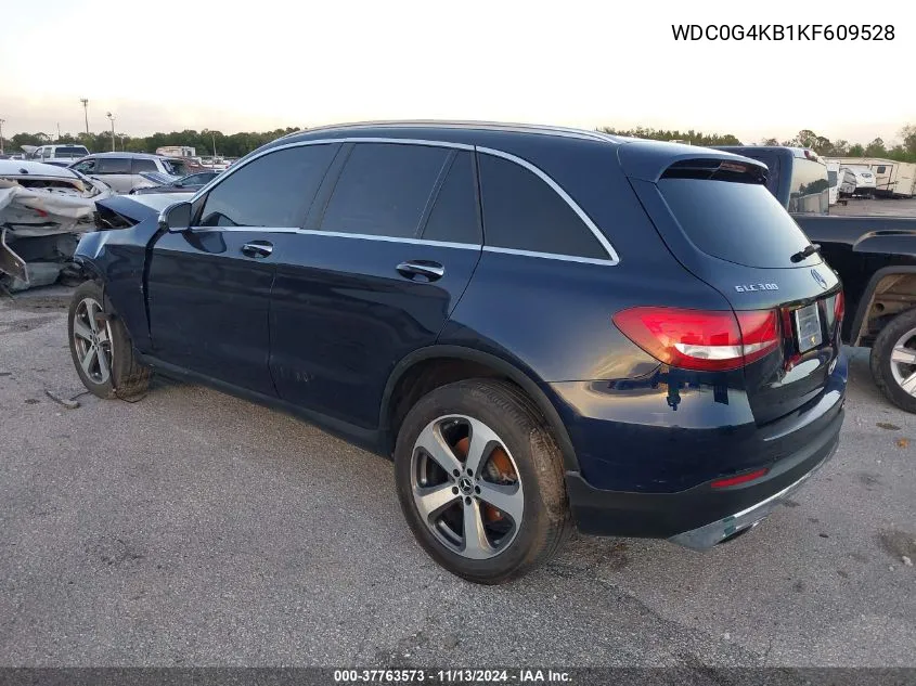 2019 Mercedes-Benz Glc 300 VIN: WDC0G4KB1KF609528 Lot: 37763573