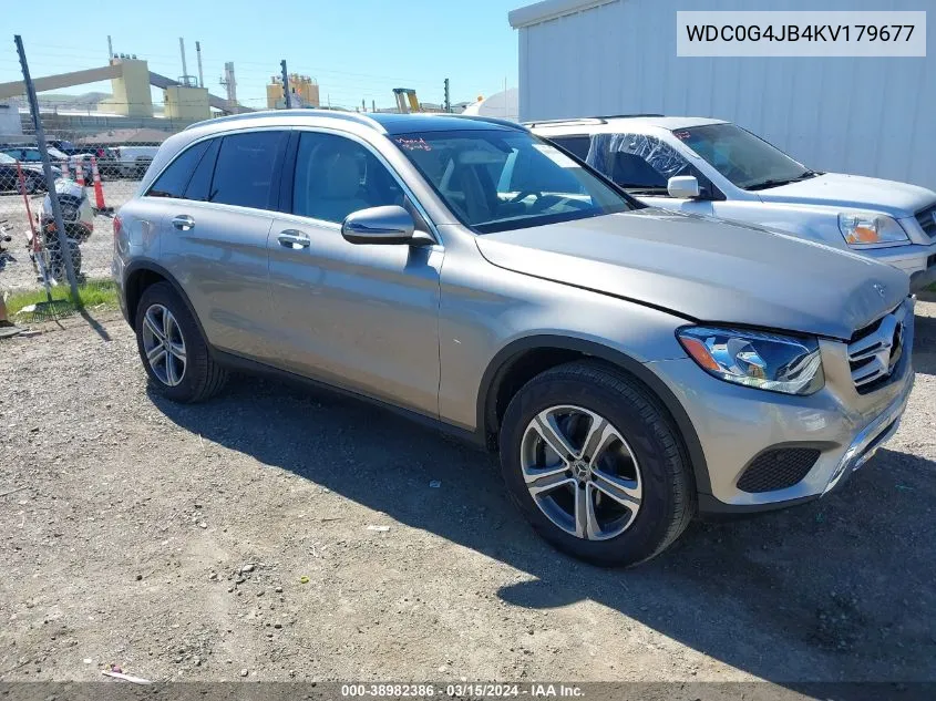 2019 Mercedes-Benz Glc 300 VIN: WDC0G4JB4KV179677 Lot: 38982386