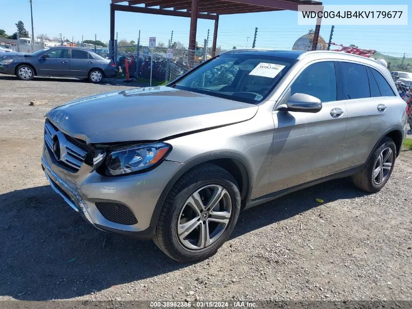 2019 Mercedes-Benz Glc 300 VIN: WDC0G4JB4KV179677 Lot: 38982386