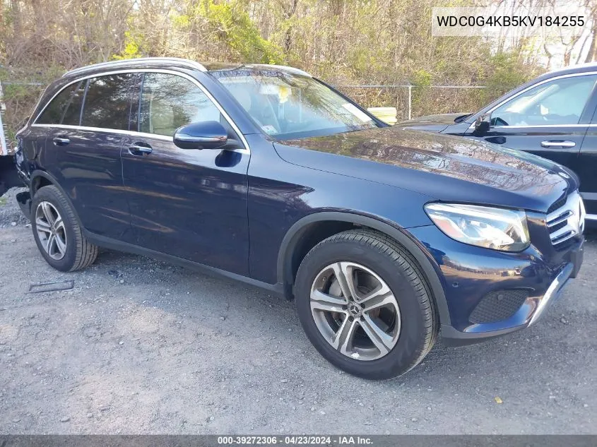 2019 Mercedes-Benz Glc 300 4Matic VIN: WDC0G4KB5KV184255 Lot: 39272306