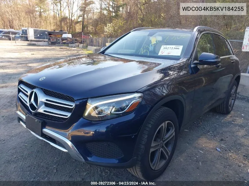 2019 Mercedes-Benz Glc 300 4Matic VIN: WDC0G4KB5KV184255 Lot: 39272306