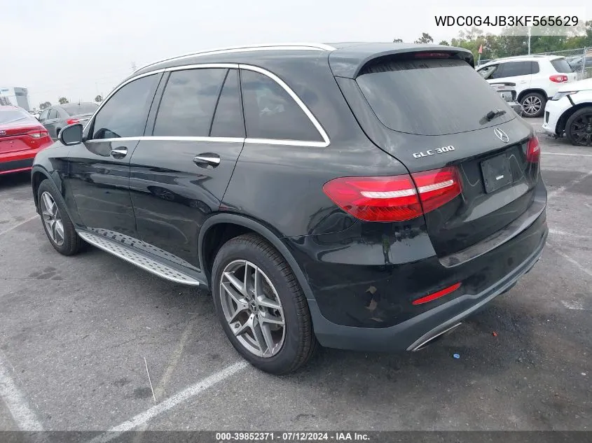 2019 Mercedes-Benz Glc 300 VIN: WDC0G4JB3KF565629 Lot: 39852371