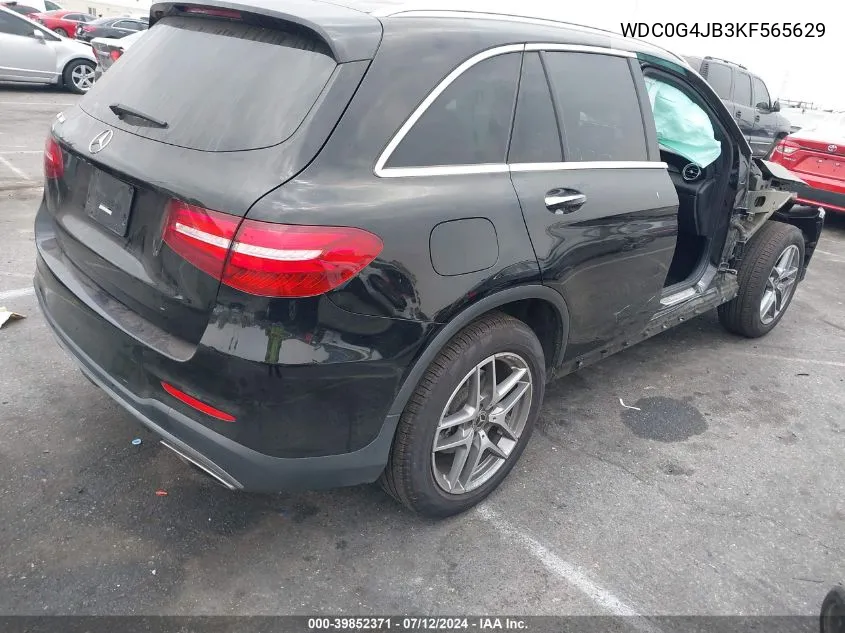 2019 Mercedes-Benz Glc 300 VIN: WDC0G4JB3KF565629 Lot: 39852371