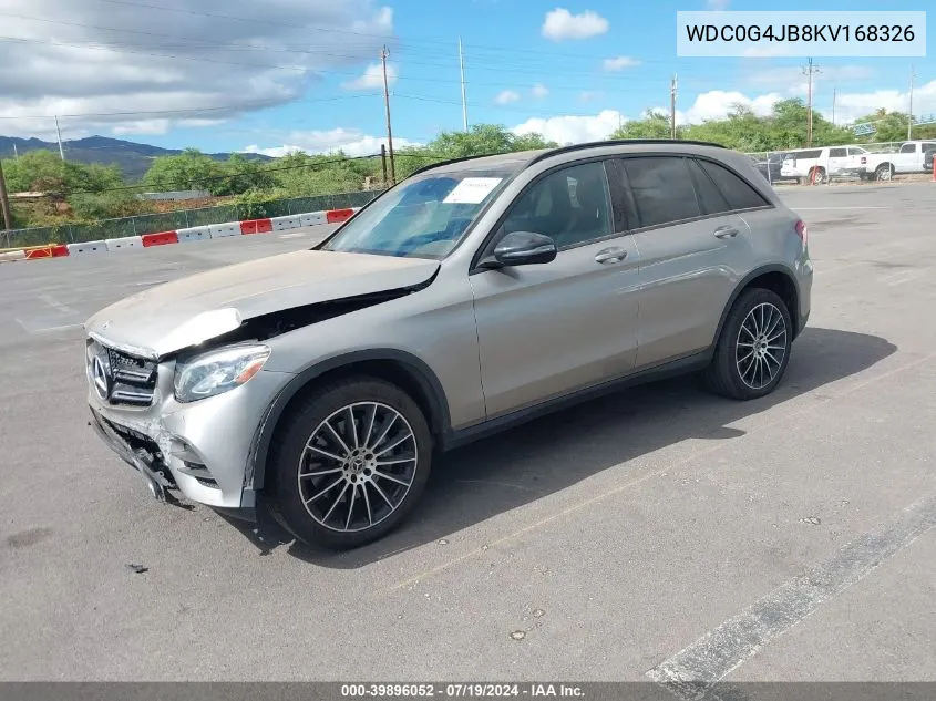 2019 Mercedes-Benz Glc 300 VIN: WDC0G4JB8KV168326 Lot: 39896052