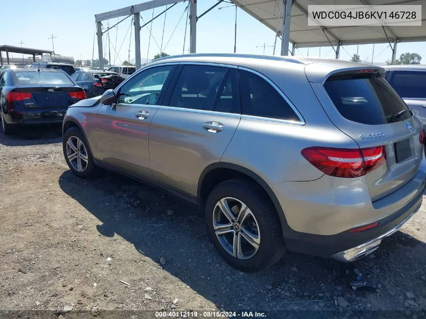 2019 Mercedes-Benz Glc 300 VIN: WDC0G4JB6KV146728 Lot: 40112119