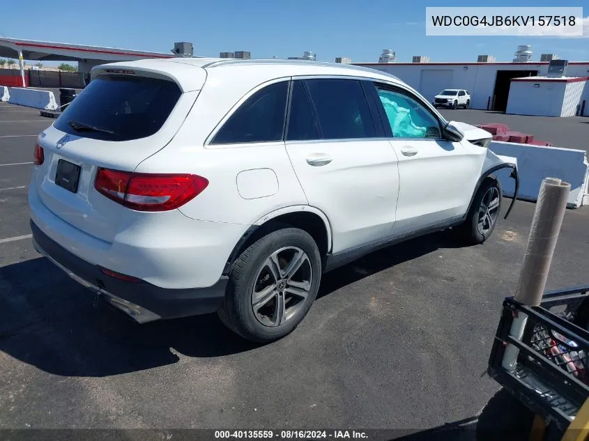 2019 Mercedes-Benz Glc 300 VIN: WDC0G4JB6KV157518 Lot: 40135559