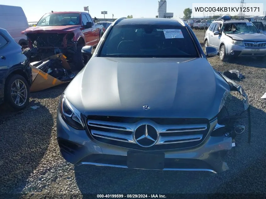 2019 Mercedes-Benz Glc 300 4Matic VIN: WDC0G4KB1KV125171 Lot: 40199599