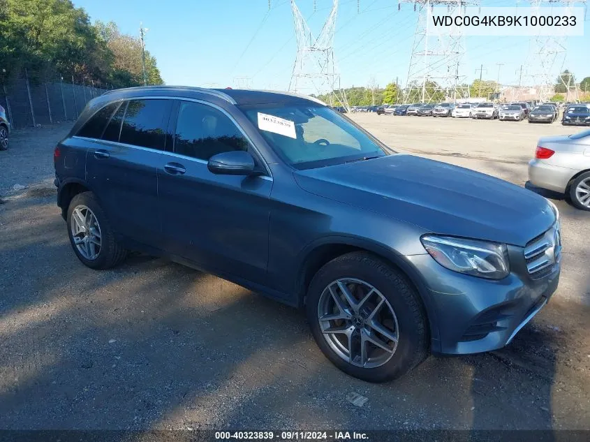 2019 Mercedes-Benz Glc 300 4Matic VIN: WDC0G4KB9K1000233 Lot: 40323839