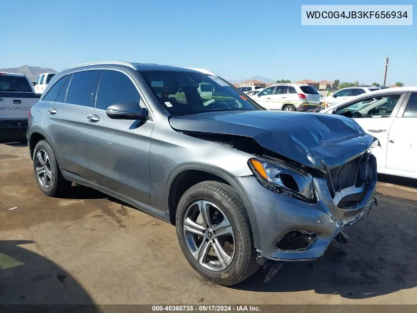 2019 Mercedes-Benz Glc 300 VIN: WDC0G4JB3KF656934 Lot: 40360735