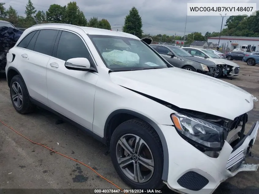 2019 Mercedes-Benz Glc 300 VIN: WDC0G4JB7KV148407 Lot: 40378447