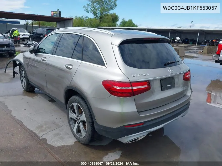 2019 Mercedes-Benz Glc 300 VIN: WDC0G4JB1KF553057 Lot: 40388047