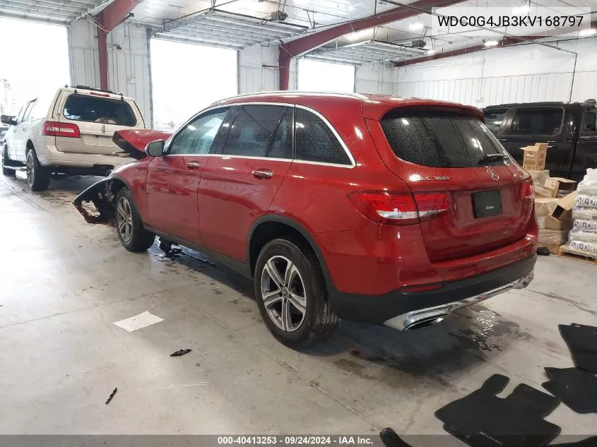 2019 Mercedes-Benz Glc 300 VIN: WDC0G4JB3KV168797 Lot: 40413253