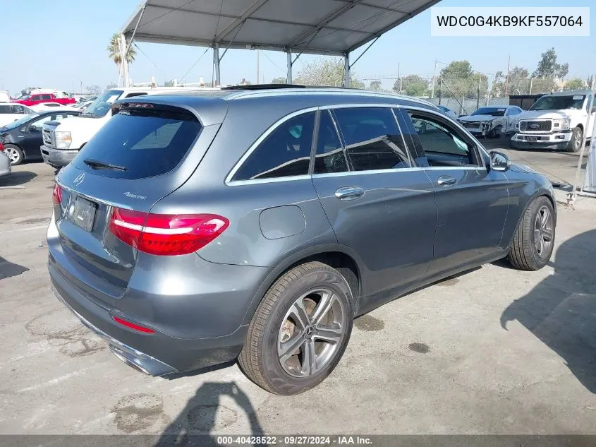 2019 Mercedes-Benz Glc 300 4Matic VIN: WDC0G4KB9KF557064 Lot: 40428522