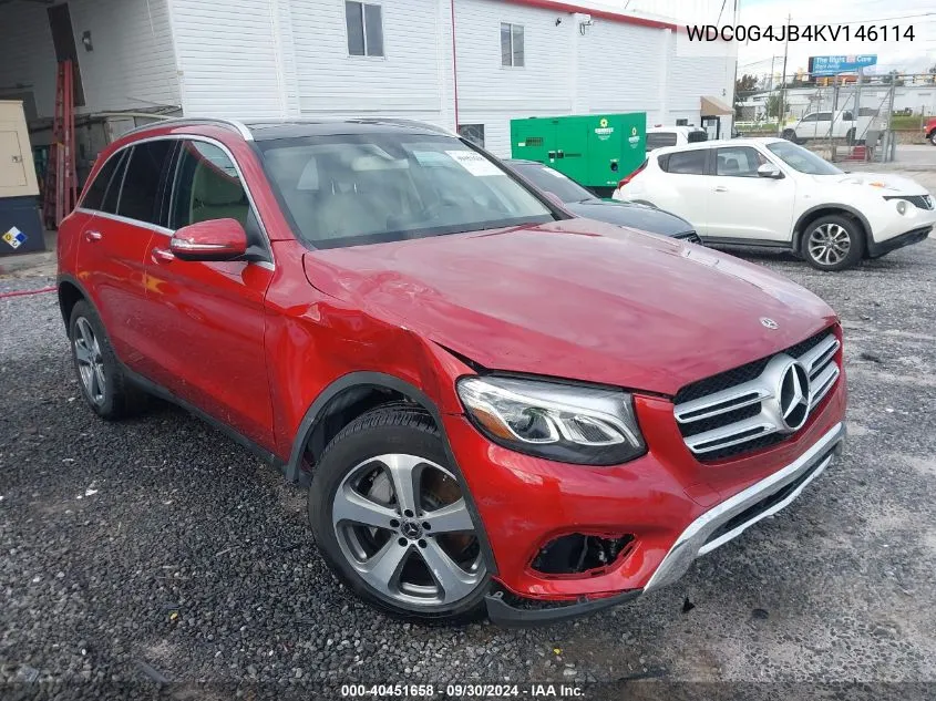 2019 Mercedes-Benz Glc 300 300 VIN: WDC0G4JB4KV146114 Lot: 40451658