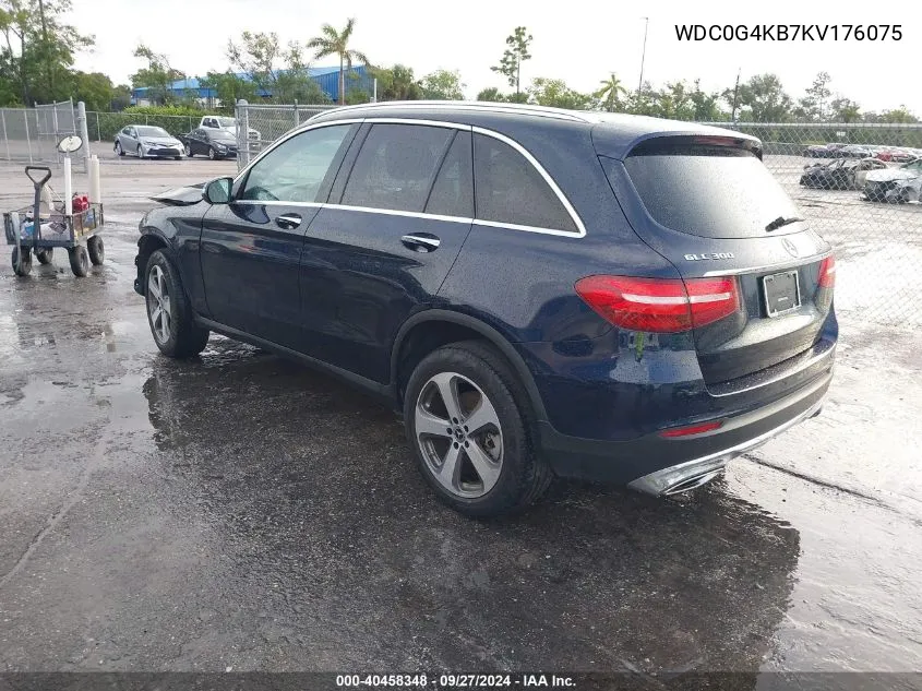 2019 Mercedes-Benz Glc 300 4Matic VIN: WDC0G4KB7KV176075 Lot: 40458348