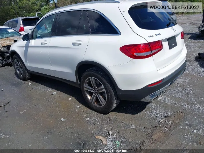 2019 Mercedes-Benz Glc 300 VIN: WDC0G4JB8KF613027 Lot: 40461533