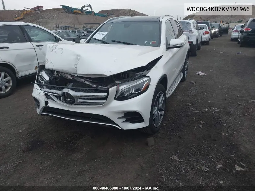 2019 Mercedes-Benz Glc 300 300 4Matic VIN: WDC0G4KB7KV191966 Lot: 40465900