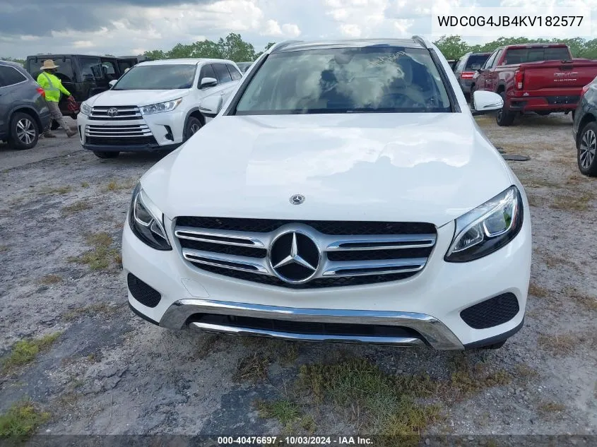 2019 Mercedes-Benz Glc 300 VIN: WDC0G4JB4KV182577 Lot: 40476697