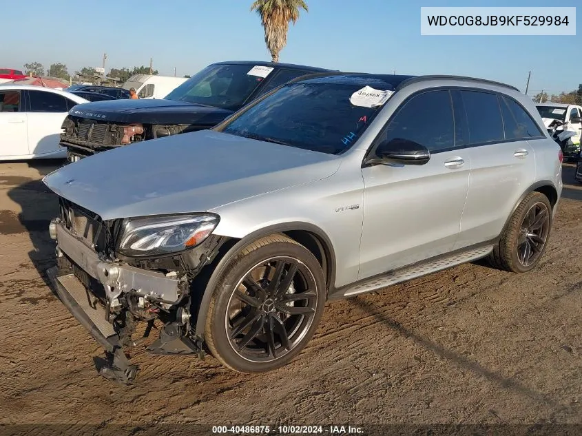 2019 Mercedes-Benz Amg Glc 63 4Matic VIN: WDC0G8JB9KF529984 Lot: 40486875