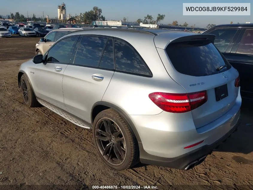 2019 Mercedes-Benz Amg Glc 63 4Matic VIN: WDC0G8JB9KF529984 Lot: 40486875