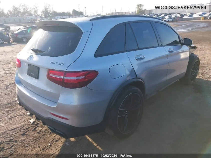 2019 Mercedes-Benz Amg Glc 63 4Matic VIN: WDC0G8JB9KF529984 Lot: 40486875