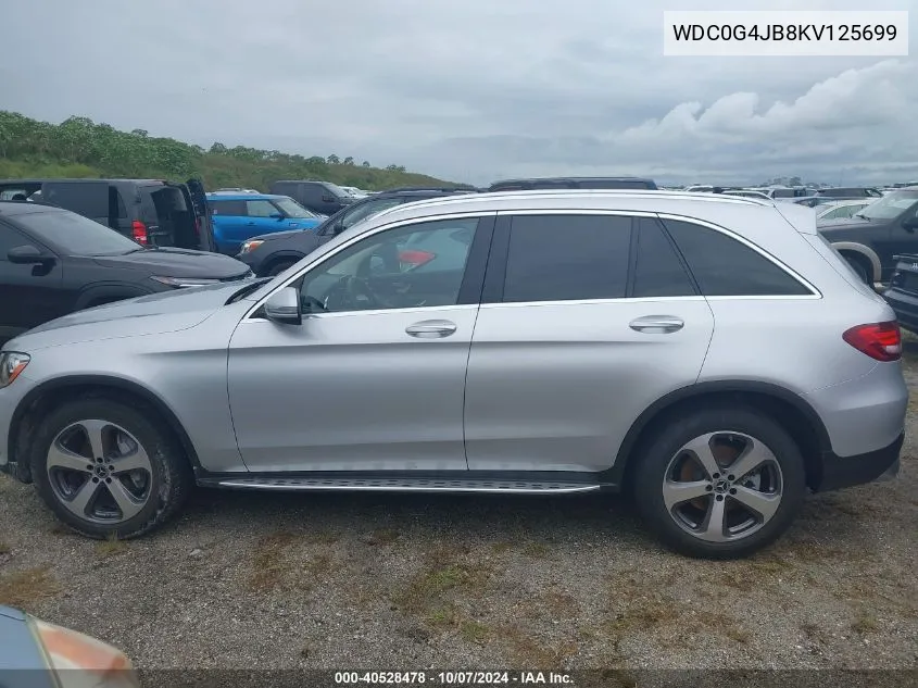 2019 Mercedes-Benz Glc 300 VIN: WDC0G4JB8KV125699 Lot: 40528478