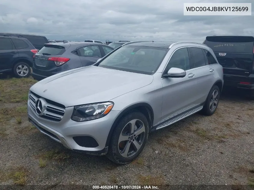 2019 Mercedes-Benz Glc 300 VIN: WDC0G4JB8KV125699 Lot: 40528478