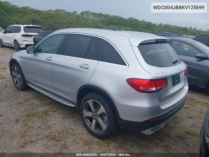 2019 Mercedes-Benz Glc 300 VIN: WDC0G4JB8KV125699 Lot: 40528478