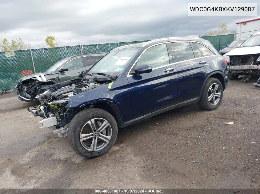 2019 Mercedes-Benz Glc 300 4Matic VIN: WDC0G4KBXKV129087 Lot: 40531087