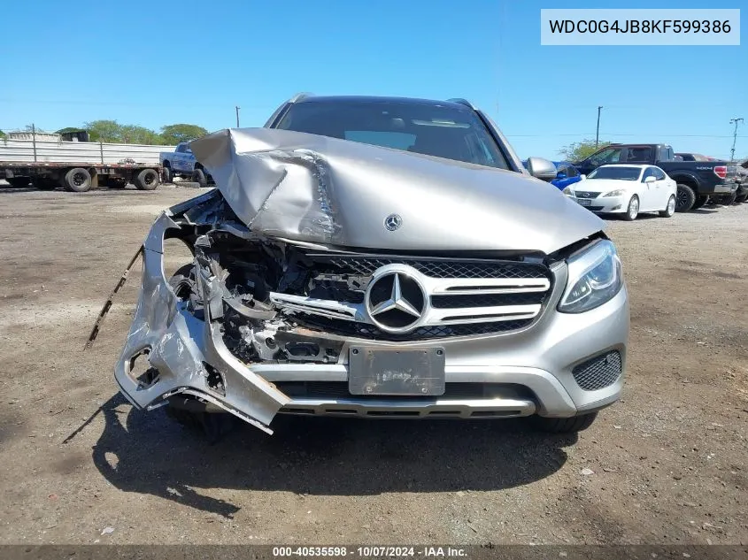 2019 Mercedes-Benz Glc 300 VIN: WDC0G4JB8KF599386 Lot: 40535598