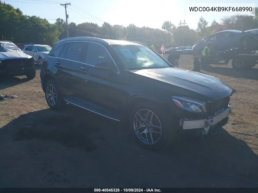 2019 Mercedes-Benz Glc 300 4Matic VIN: WDC0G4KB9KF668990 Lot: 40545328