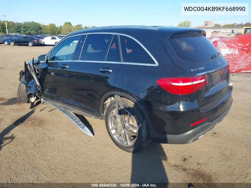 2019 Mercedes-Benz Glc 300 4Matic VIN: WDC0G4KB9KF668990 Lot: 40545328