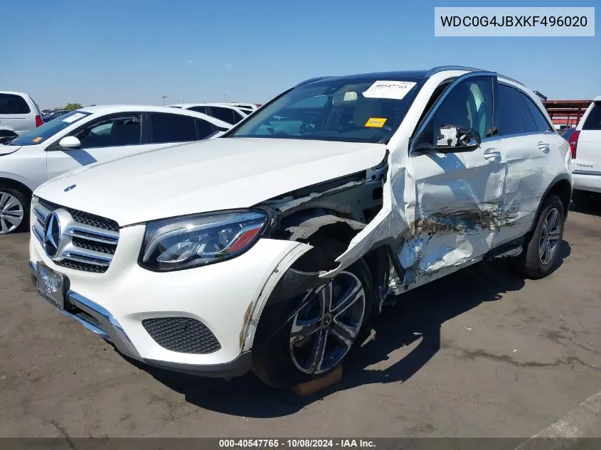 2019 Mercedes-Benz Glc 300 300 VIN: WDC0G4JBXKF496020 Lot: 40547765