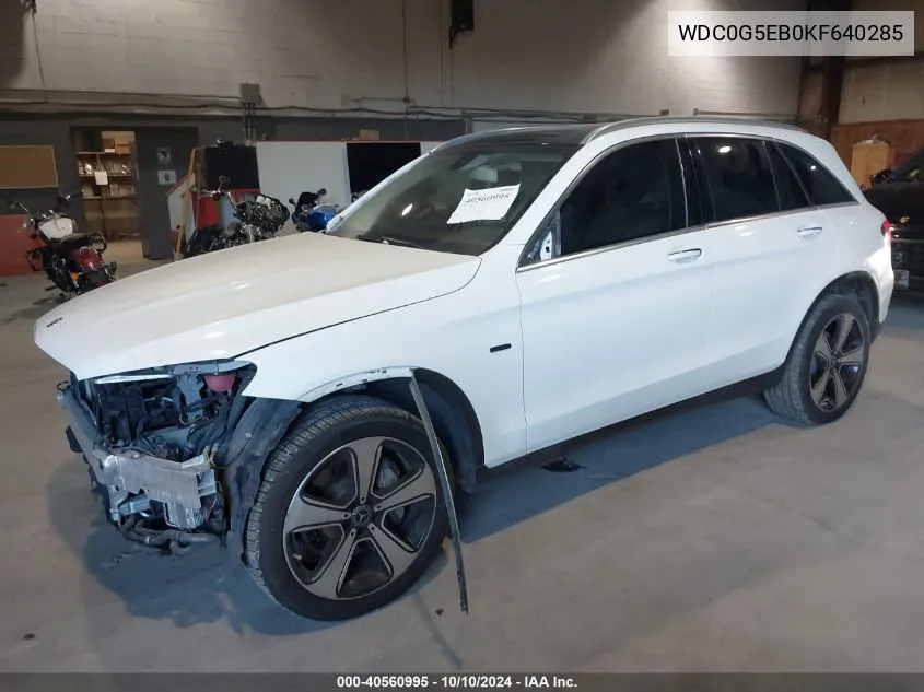 2019 Mercedes-Benz Glc 350E 4Matic VIN: WDC0G5EB0KF640285 Lot: 40560995