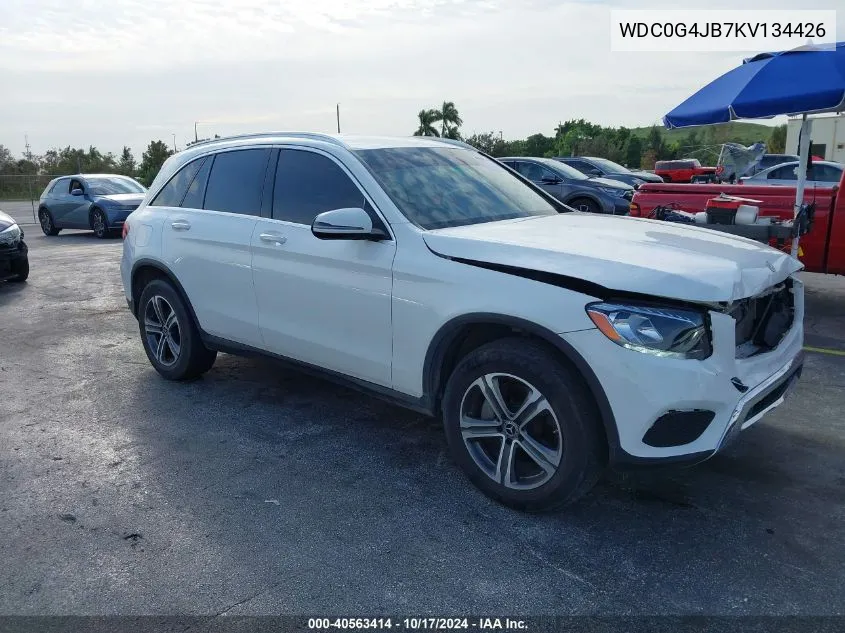 2019 Mercedes-Benz Glc 300 VIN: WDC0G4JB7KV134426 Lot: 40563414