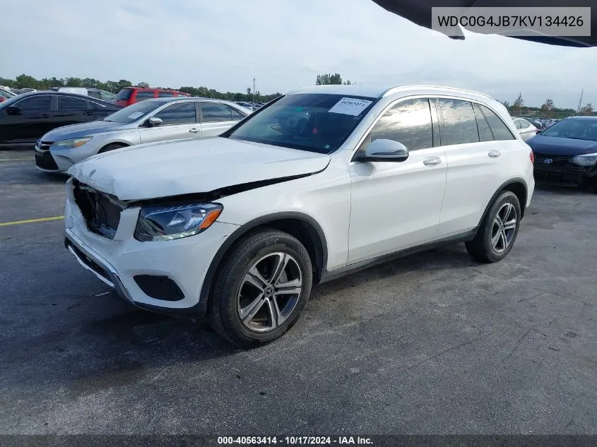 2019 Mercedes-Benz Glc 300 VIN: WDC0G4JB7KV134426 Lot: 40563414