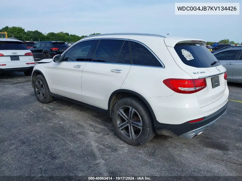 2019 Mercedes-Benz Glc 300 VIN: WDC0G4JB7KV134426 Lot: 40563414