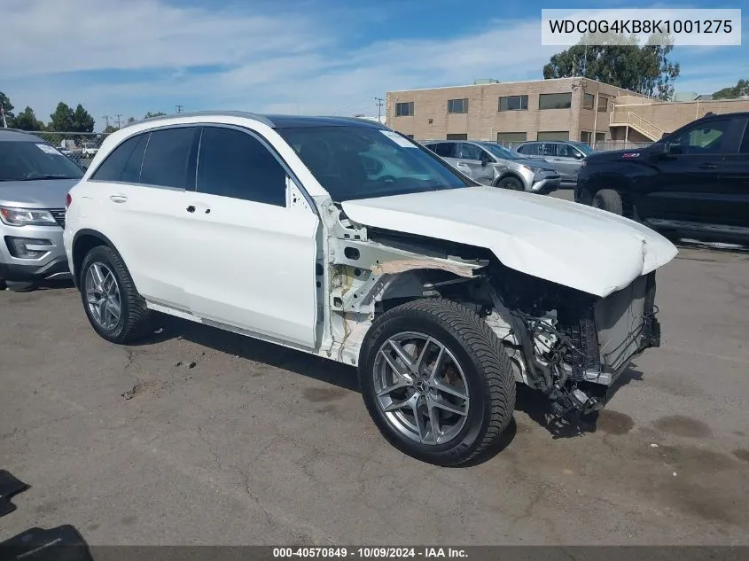 2019 Mercedes-Benz Glc 300 4Matic VIN: WDC0G4KB8K1001275 Lot: 40570849