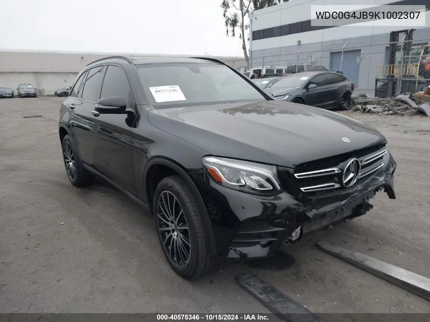 2019 Mercedes-Benz Glc 300 VIN: WDC0G4JB9K1002307 Lot: 40575346