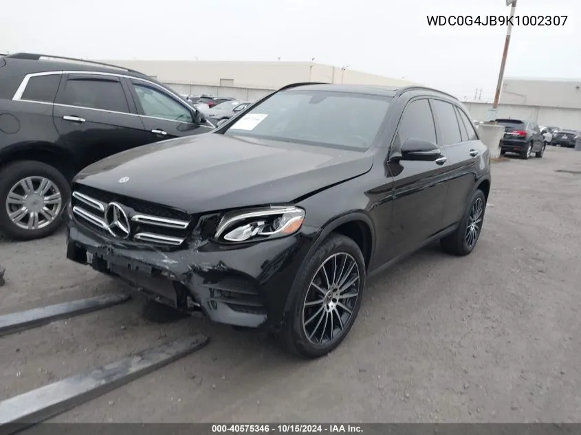 2019 Mercedes-Benz Glc 300 VIN: WDC0G4JB9K1002307 Lot: 40575346