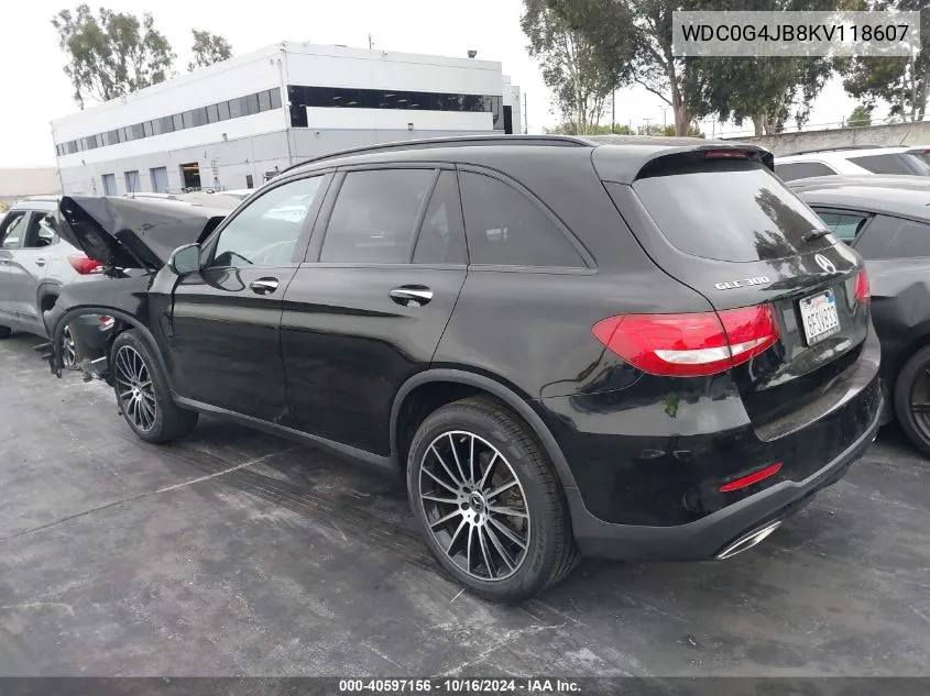 2019 Mercedes-Benz Glc 300 VIN: WDC0G4JB8KV118607 Lot: 40597156