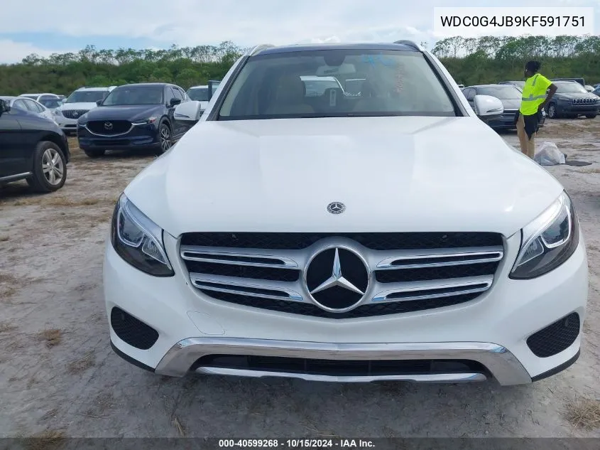 2019 Mercedes-Benz Glc 300 VIN: WDC0G4JB9KF591751 Lot: 40599268