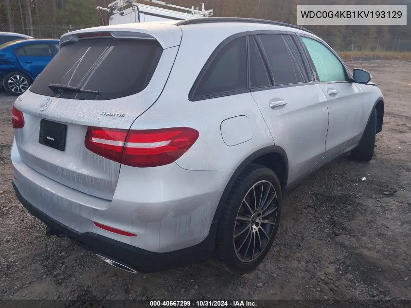 WDC0G4KB1KV193129 2019 Mercedes-Benz Glc 300 4Matic