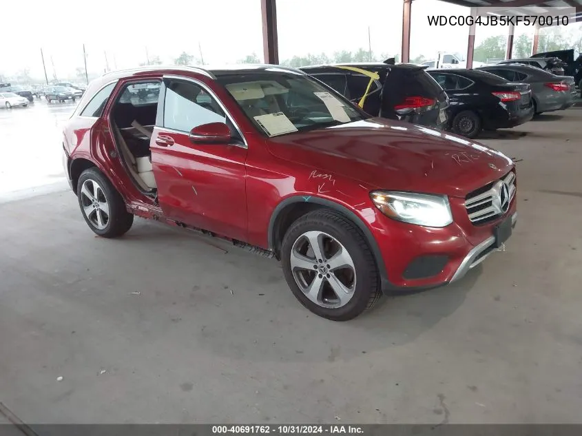 2019 Mercedes-Benz Glc 300 VIN: WDC0G4JB5KF570010 Lot: 40691762