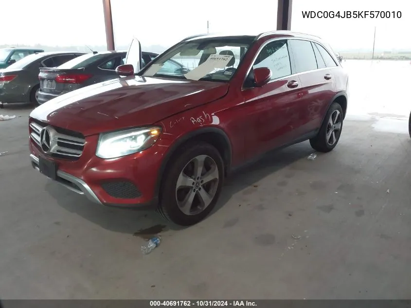 2019 Mercedes-Benz Glc 300 VIN: WDC0G4JB5KF570010 Lot: 40691762