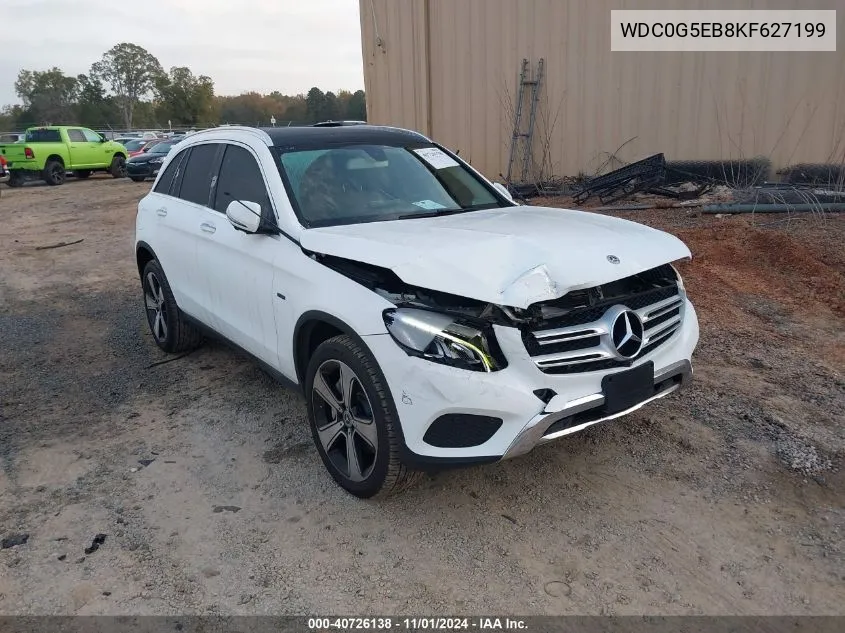 2019 Mercedes-Benz Glc 350E 4Matic VIN: WDC0G5EB8KF627199 Lot: 40726138